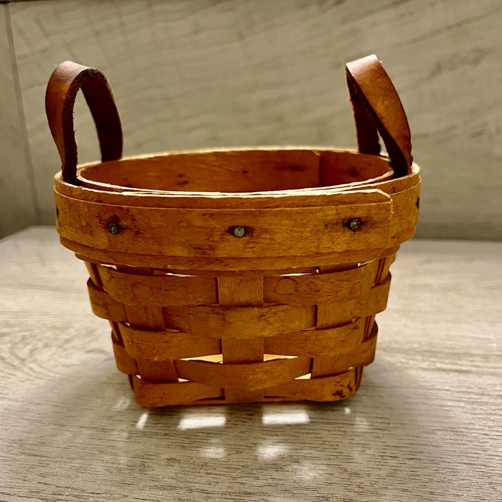 Longaberger Mini Double Looped Basket